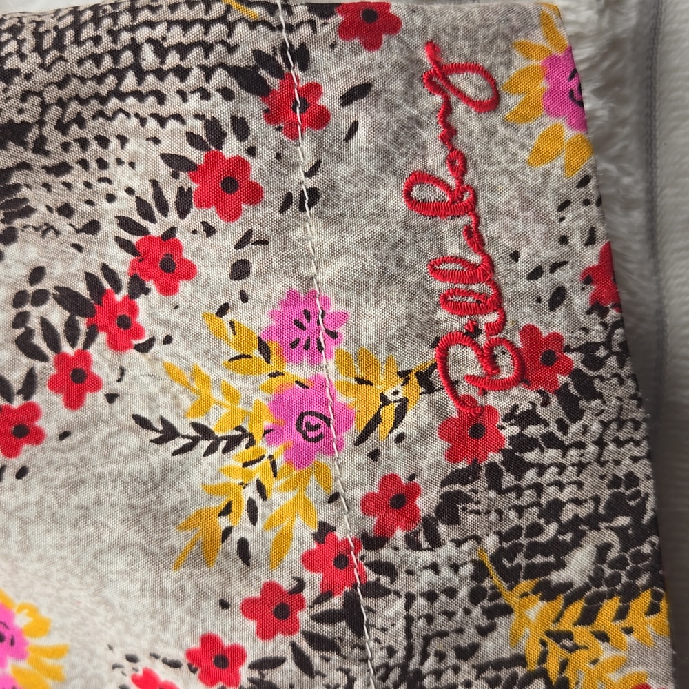 Billabong Designers Closet Satiny Snakeskin Floral Racerback Tank Small - Picture 5 of 9